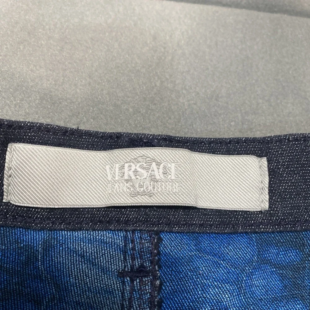 Versace Jeans Couture Women's 30 (Size 10) Cropped Cuffed Snakeskin Italy Made